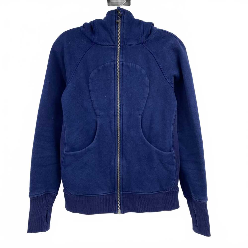 lululemon athletica Blue Sweatshirt Hooded Full Zip | Womens 4